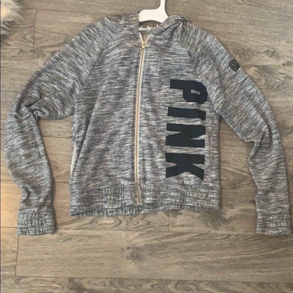 pink zip up jacket